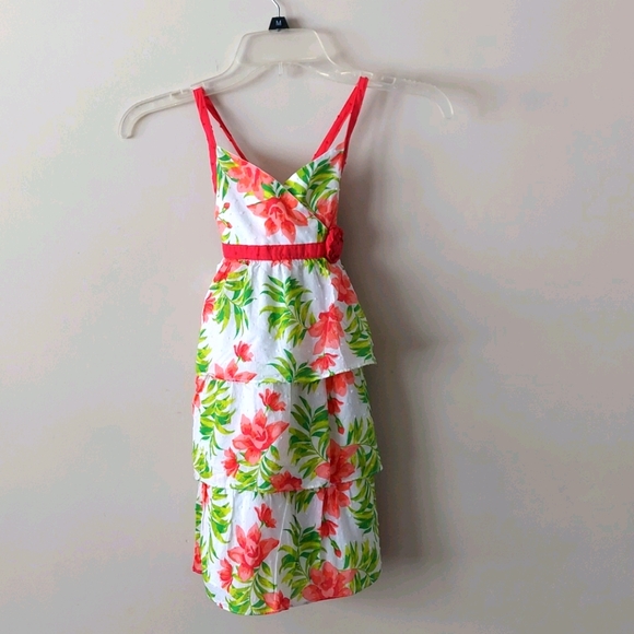 Penelope Mack Tropical Print Tiered Sundress, sz 5 - Picture 1 of 5